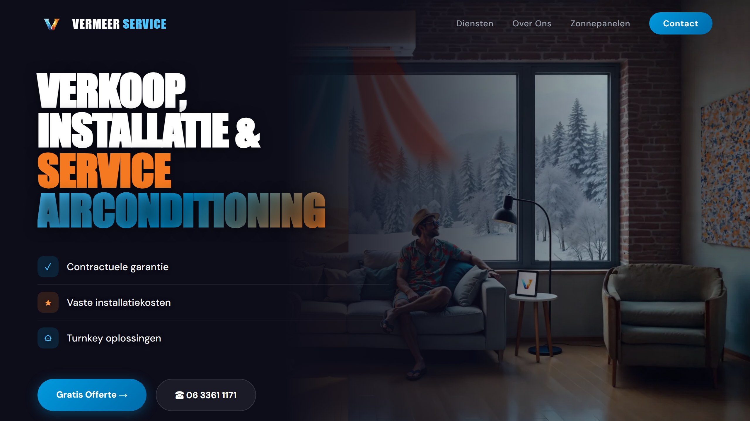 Evert Airco website preview