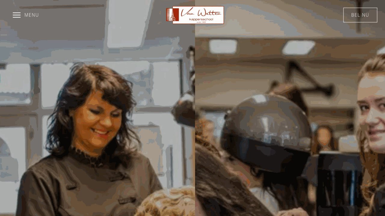 Kappersschool Van Wetten website preview